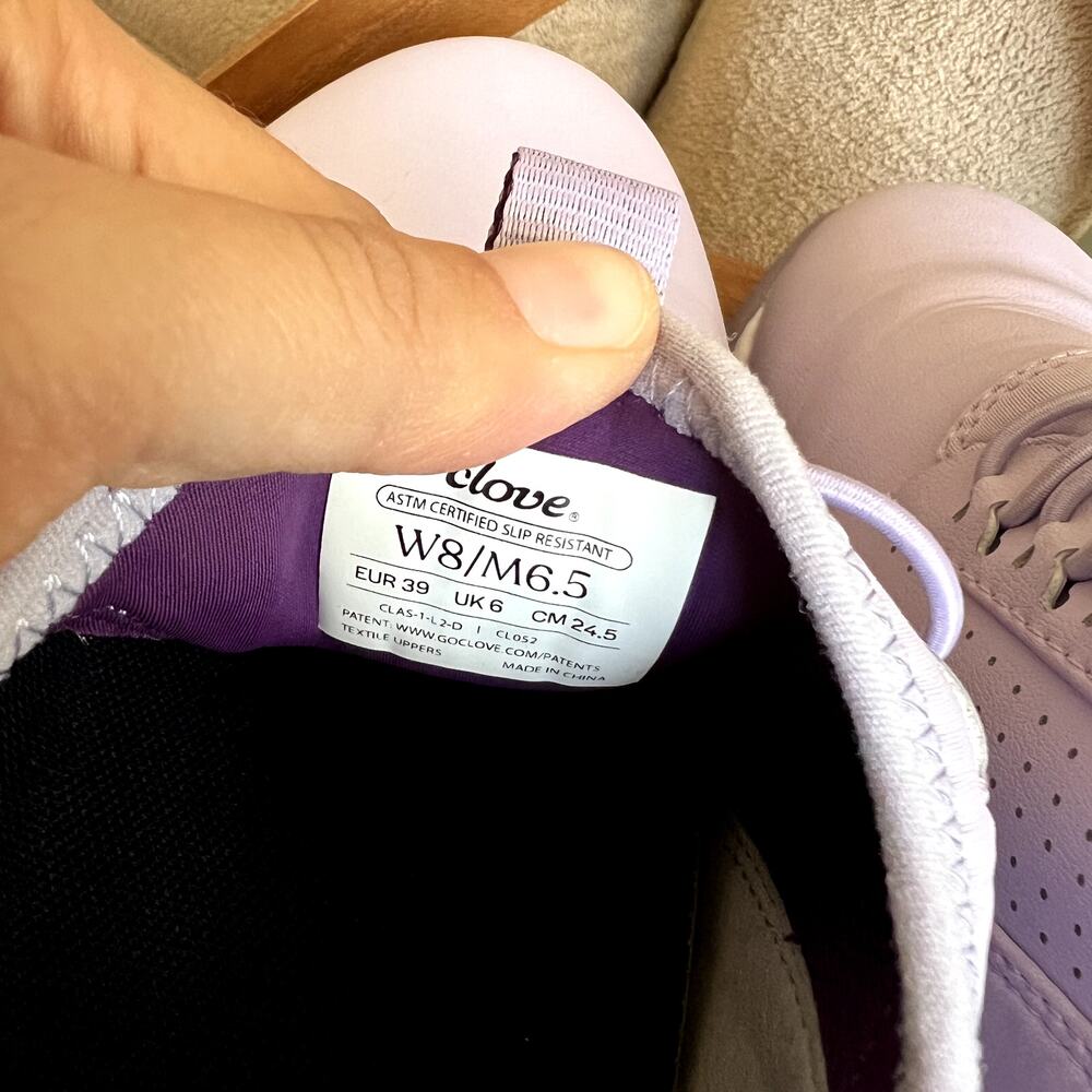 Clove Unisex Nursing Classic Lavender Purple Sneakers Size W 8 M 6.5 - Picture 6 of 7